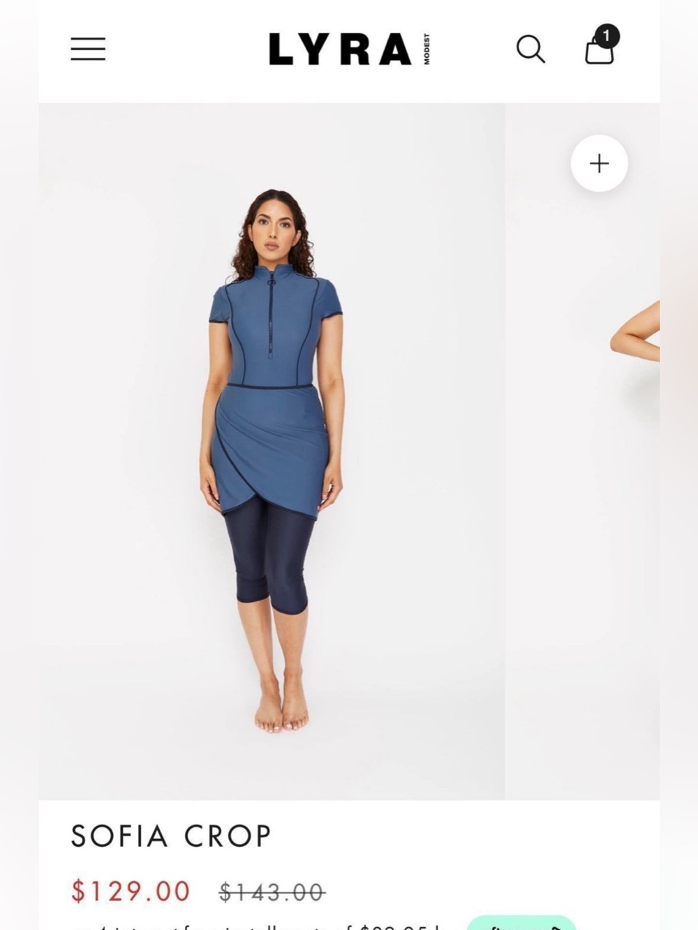 Lyra modest swimsuit